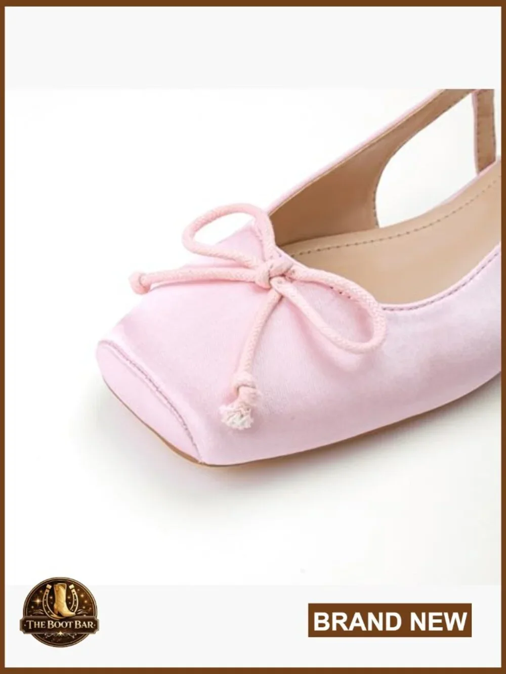 Women's Ballet Flats Slingbacks Square Toe Bow Knit Dressy Flat Shoes with